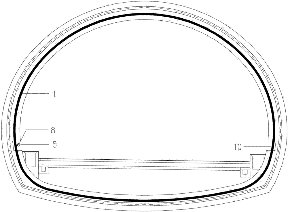 Replaceable and inflatable type water stopping belt used for mining method tunnel