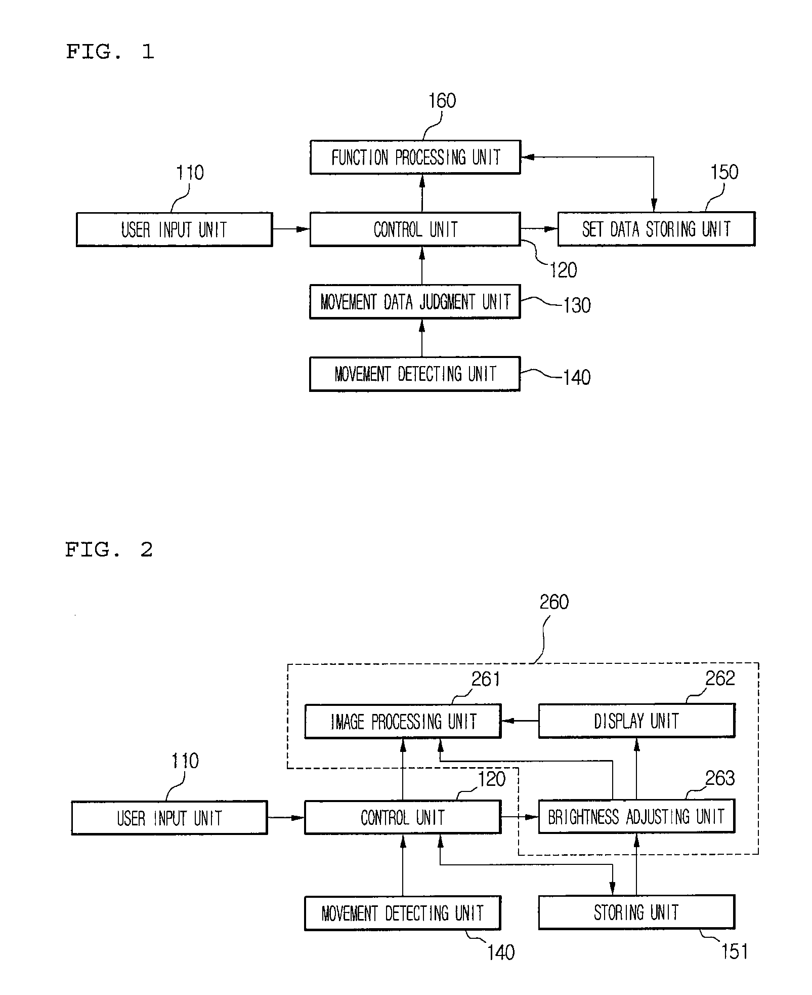 Controlling operation of information processing device using movement data