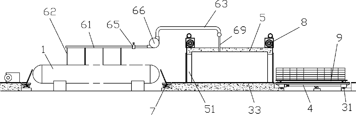 Phosphogypsum building block autoclaving system