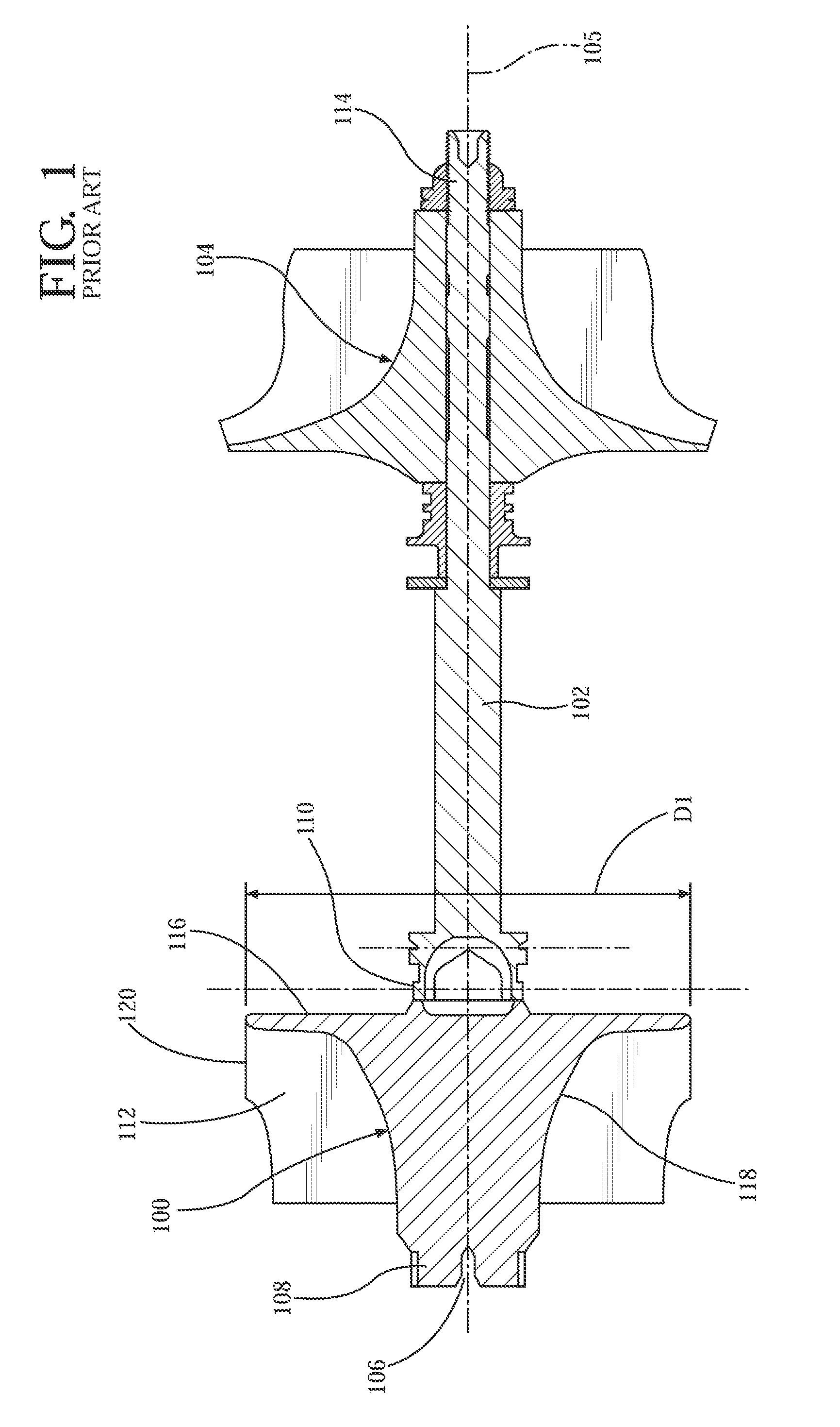 Method for turbine wheel balance stock removal