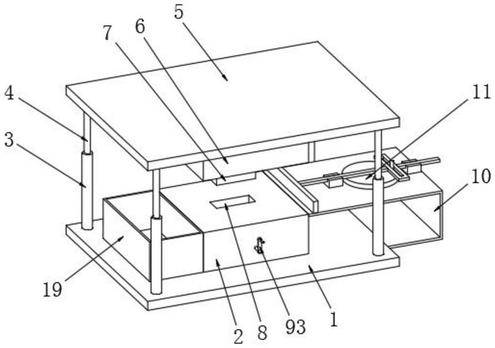 Injection molding mold for automobile lower guard plate bracket