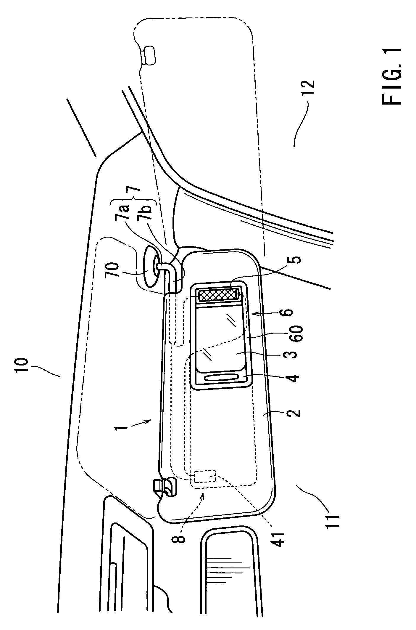 Vehicle sun visors having lighting devices