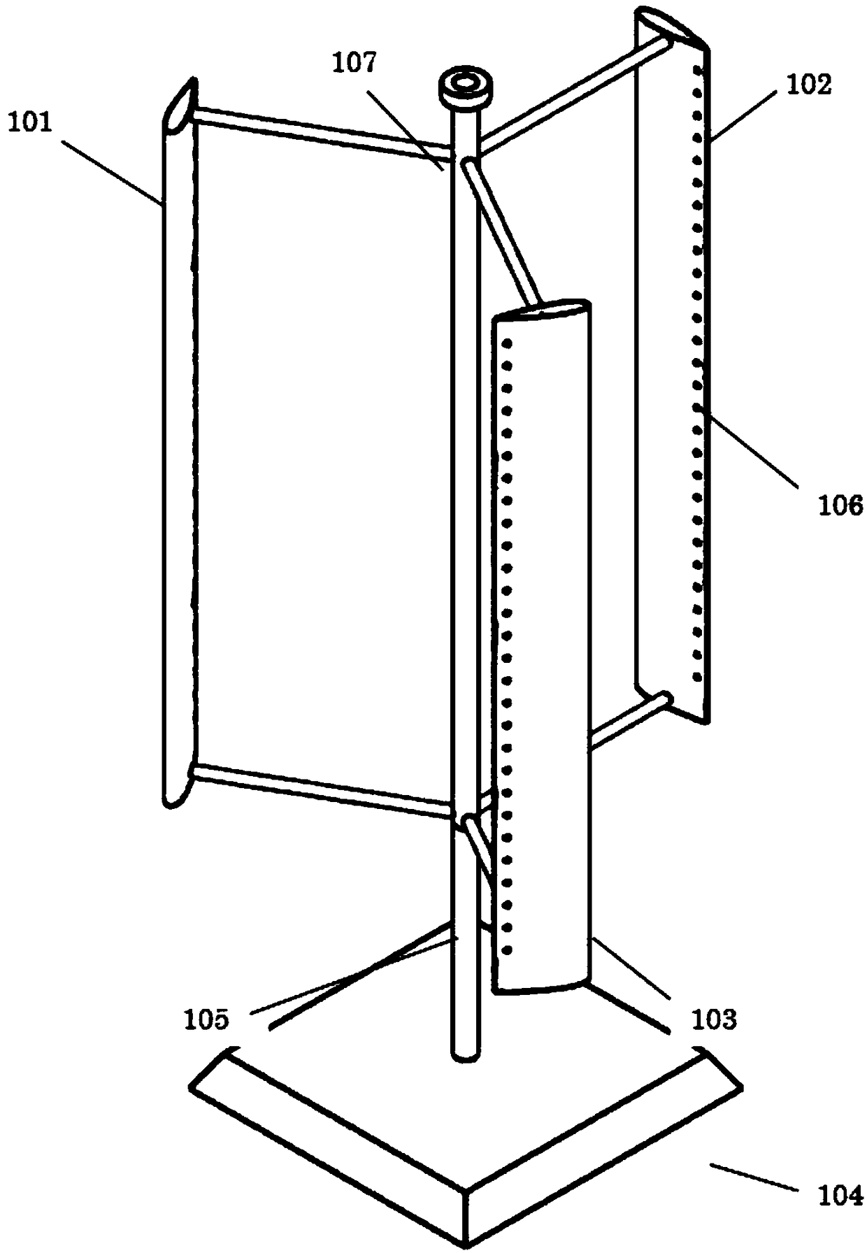 Vertical axis wind turbine blade module and synthesized jet control method thereof