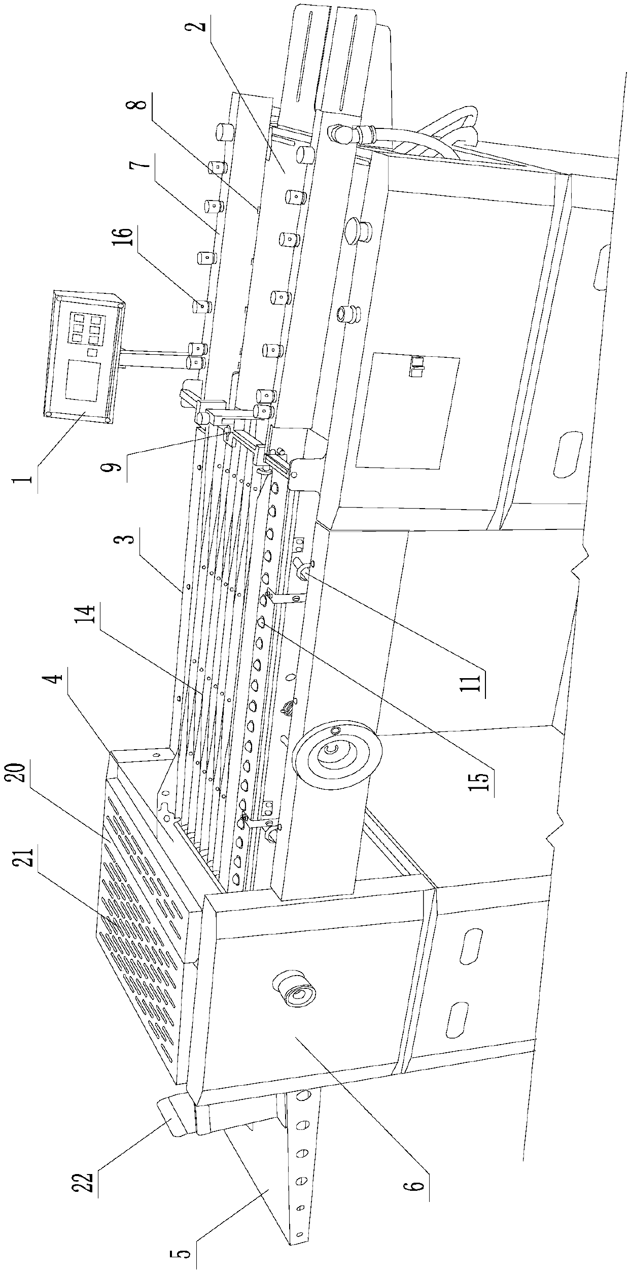 Fully automatic creasing dotted line slitting machine with paper stabilizing mechanism