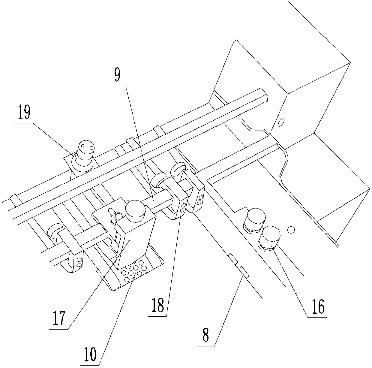 Fully automatic creasing dotted line slitting machine with paper stabilizing mechanism