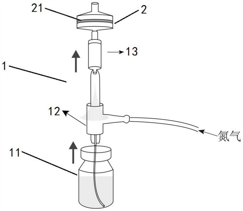 On-site rapid detection method for volatile benzaldehyde in expired gas of human body