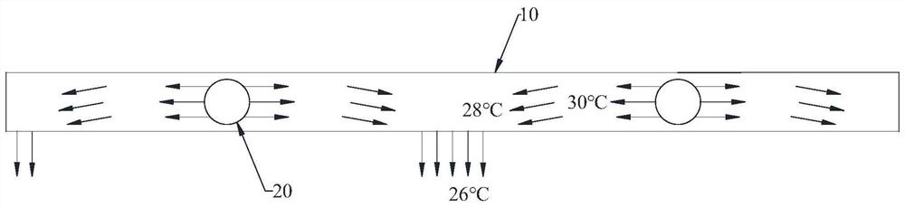 A radiant air conditioning system