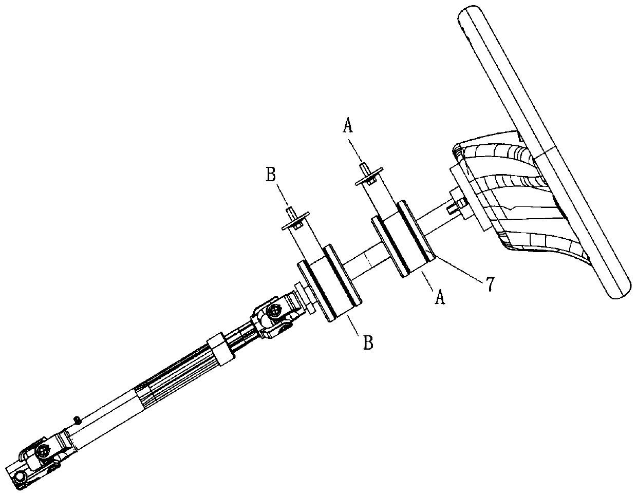 Steering return assisting device, steering mechanism and vehicle