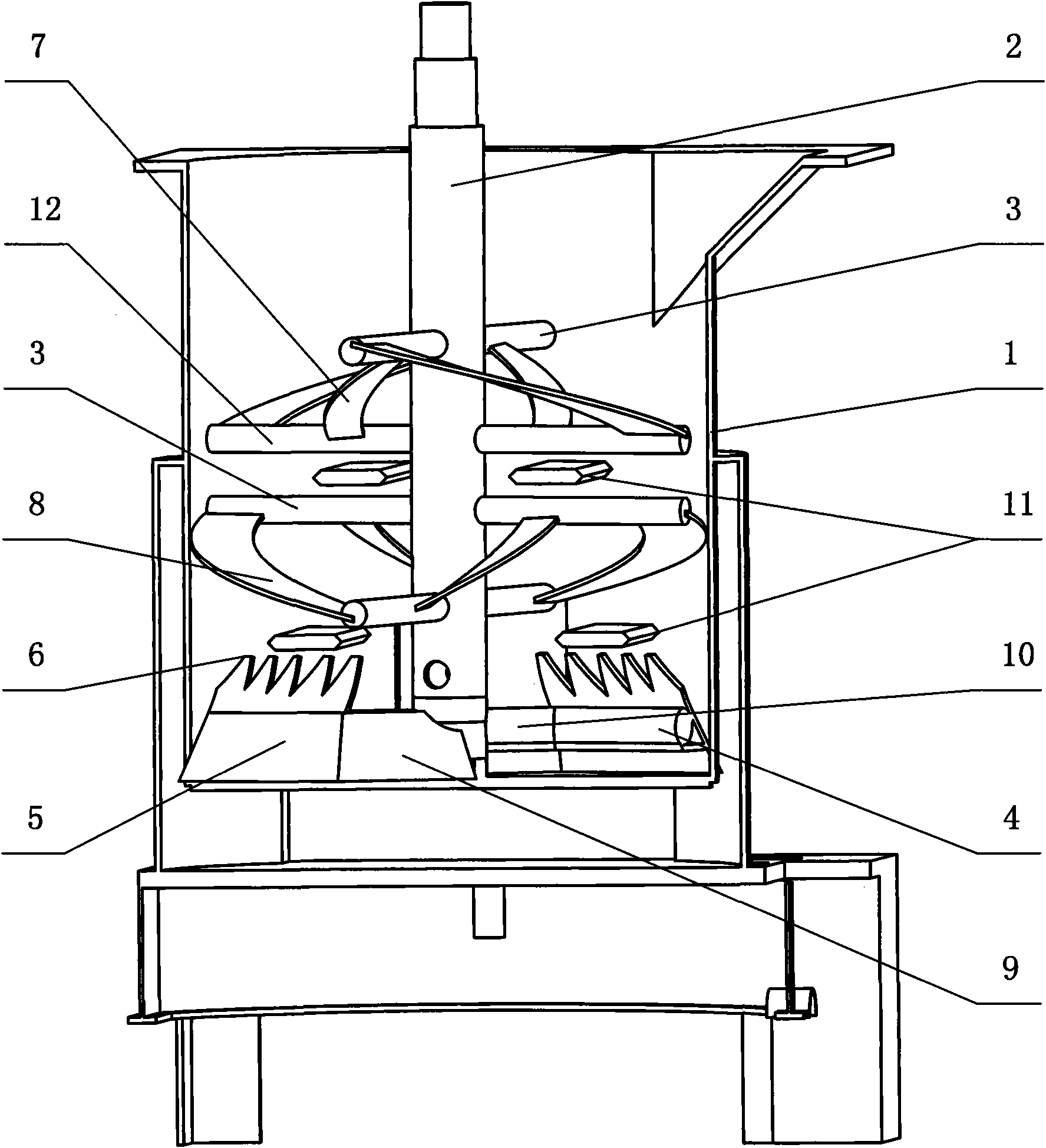 Disposed substance mixing plant