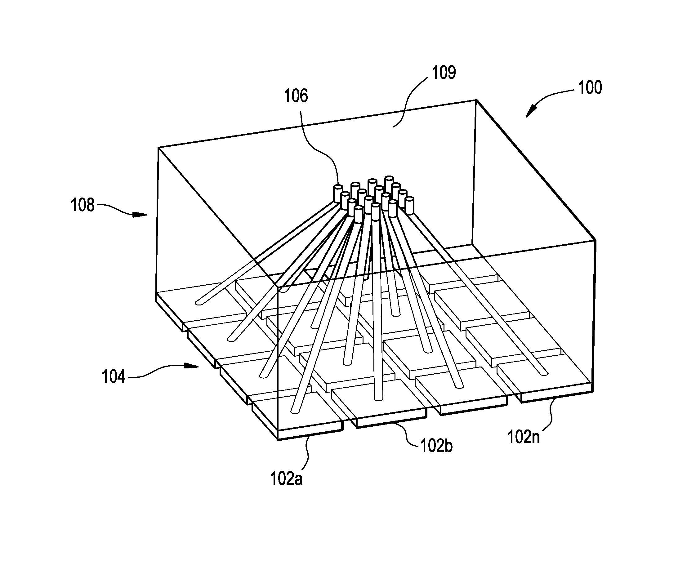 Direct writing of functionalized acoustic backing