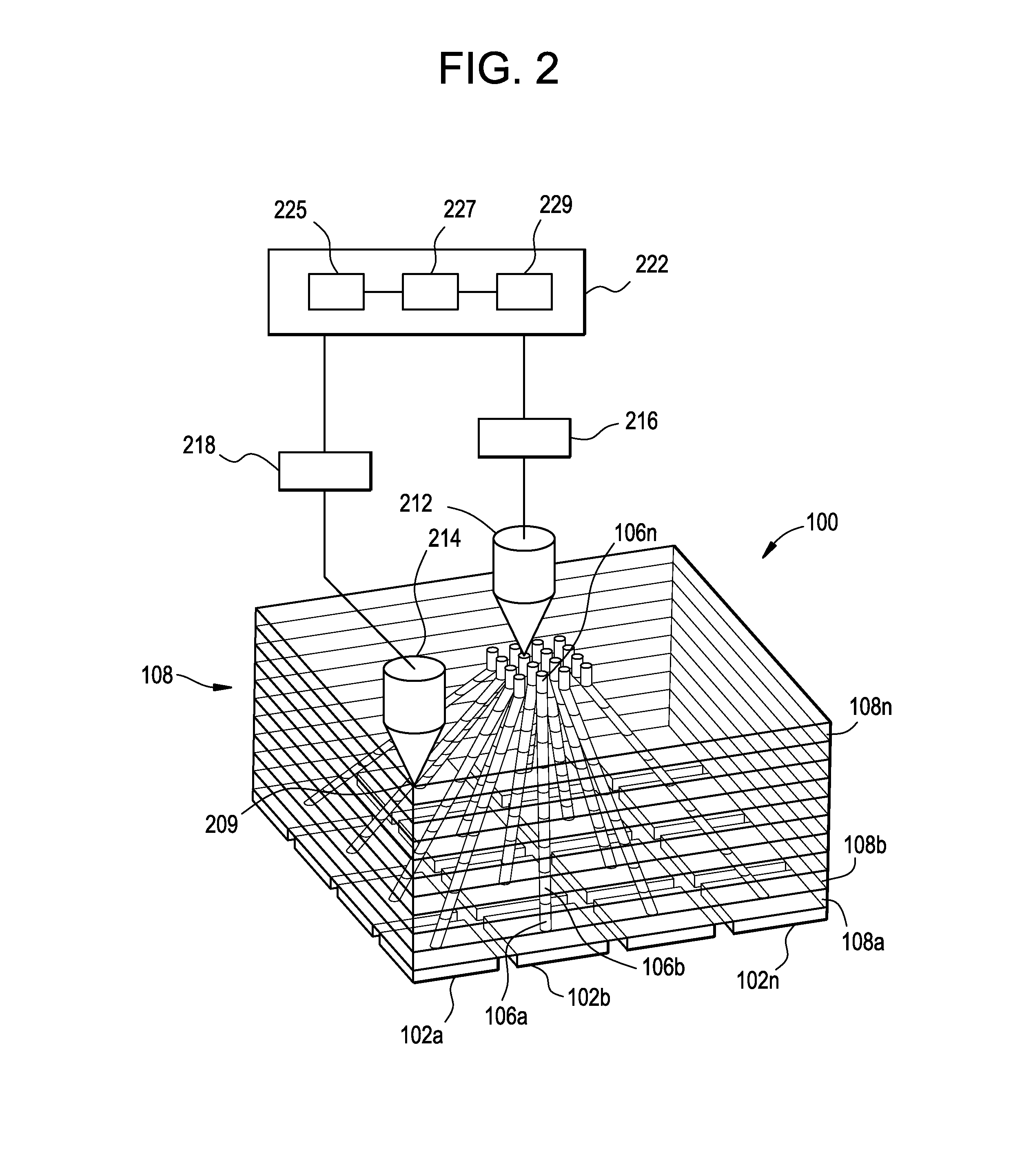 Direct writing of functionalized acoustic backing