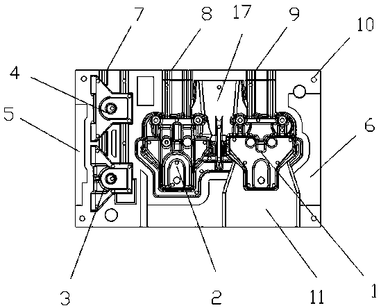 Front suspension precoated sand mold