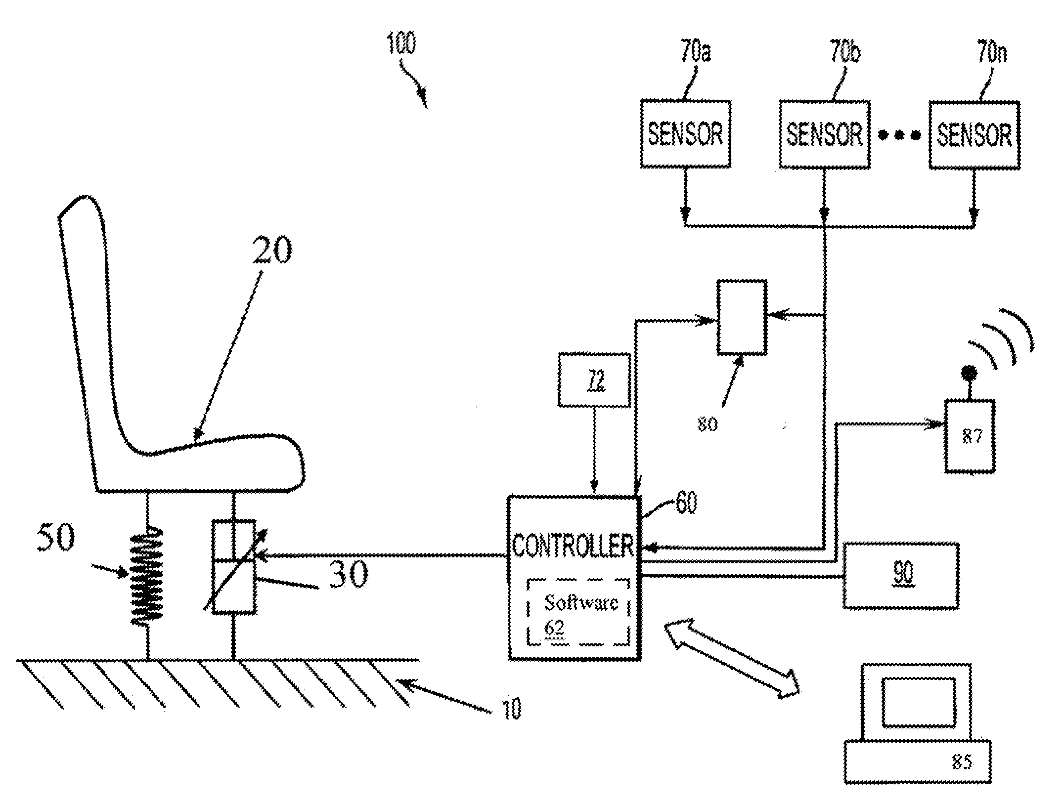 Constant force control methodology for shock absorption