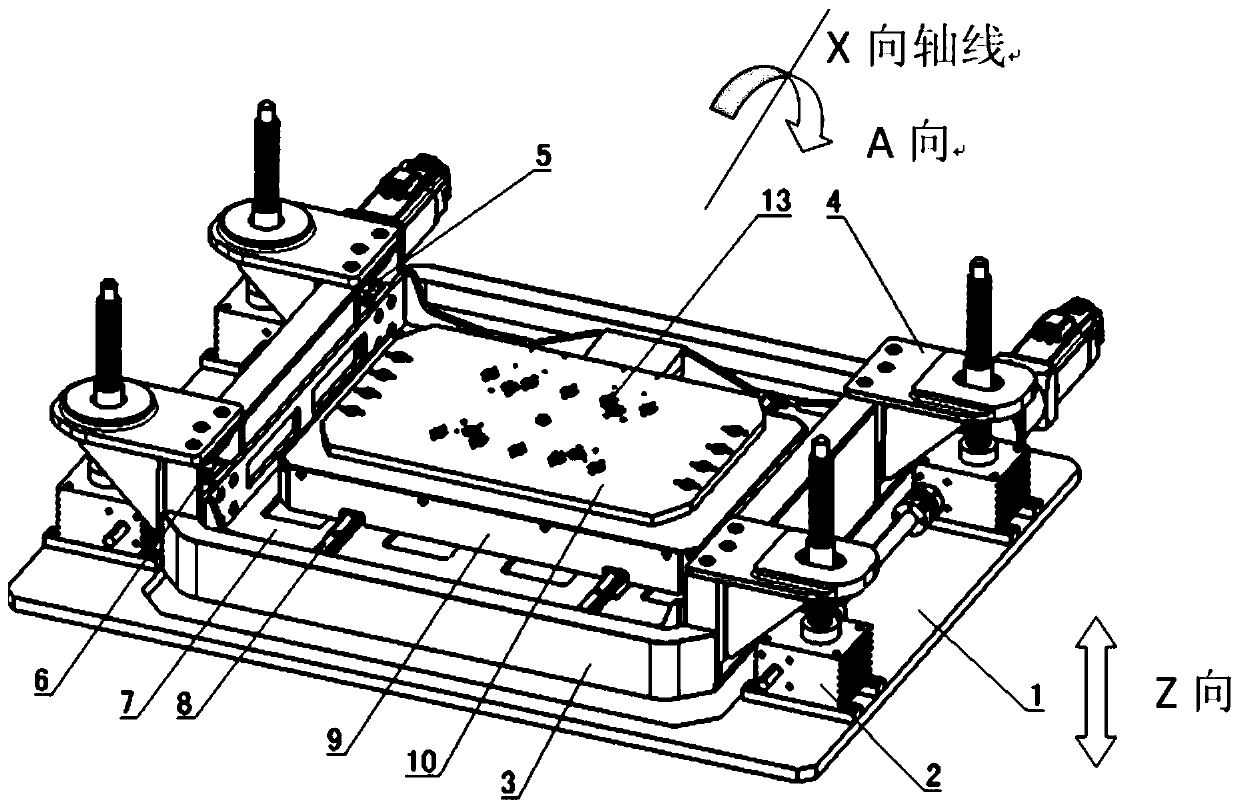 Posture adjusting device and posture adjusting method capable of realizing multi-degree-of-freedom motion