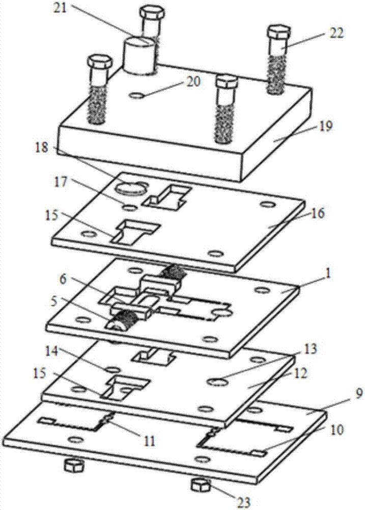 Solid-state micro-security device based on solid nitrogen micro-actuator and explosion initiating sequence of solid-state micro-security device