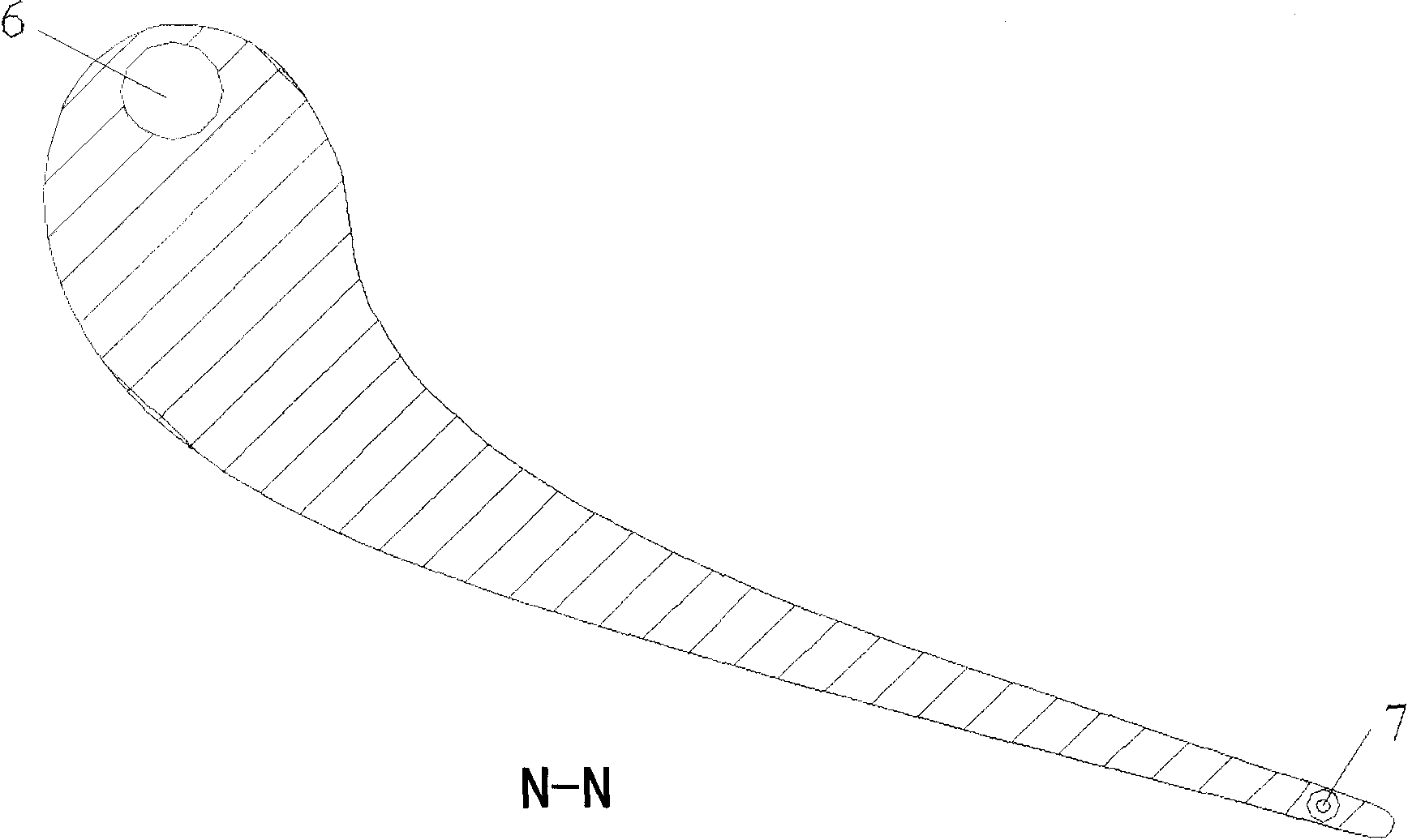 Zero cooling air consumption super-strength cooling device for aircraft engine turbine blade