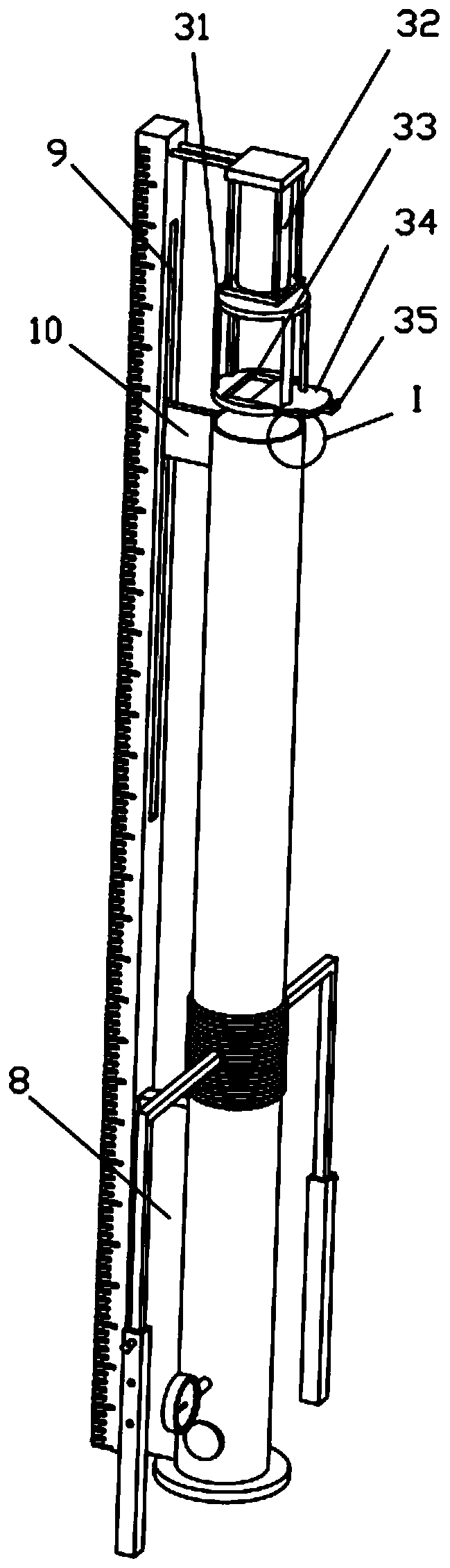 Physical free fall experiment simulation device