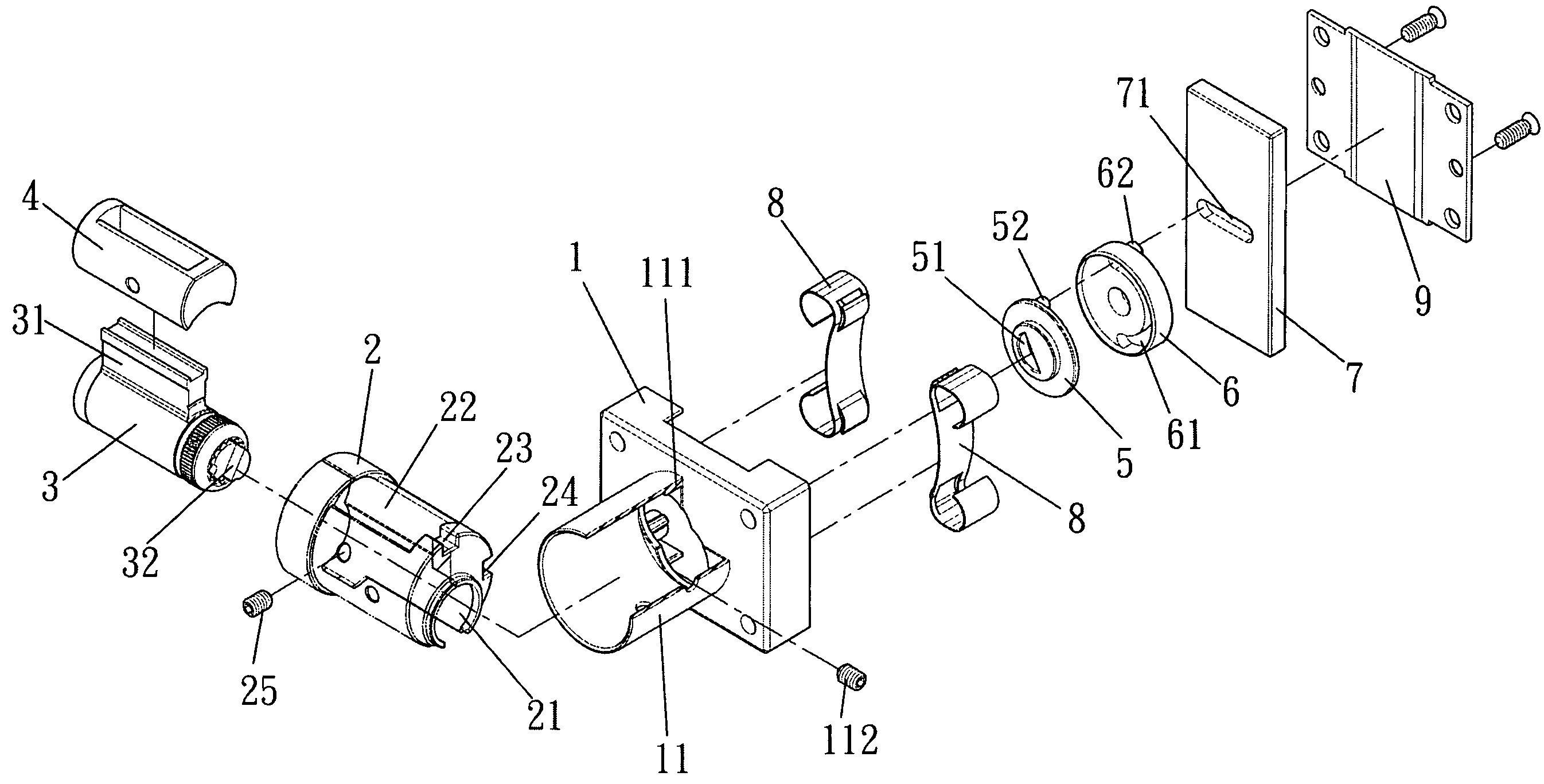 Drawer lock set