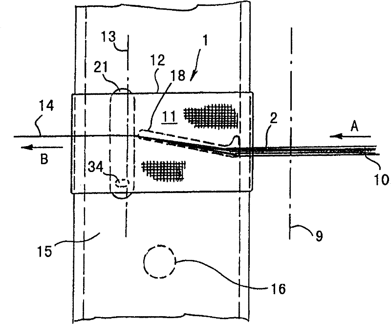 Reinforced embedded member for suction channel of fiber accumulation device