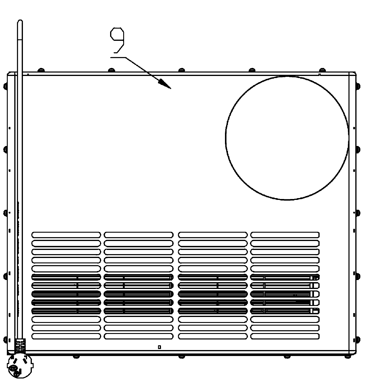 Horizontal dehumidifier