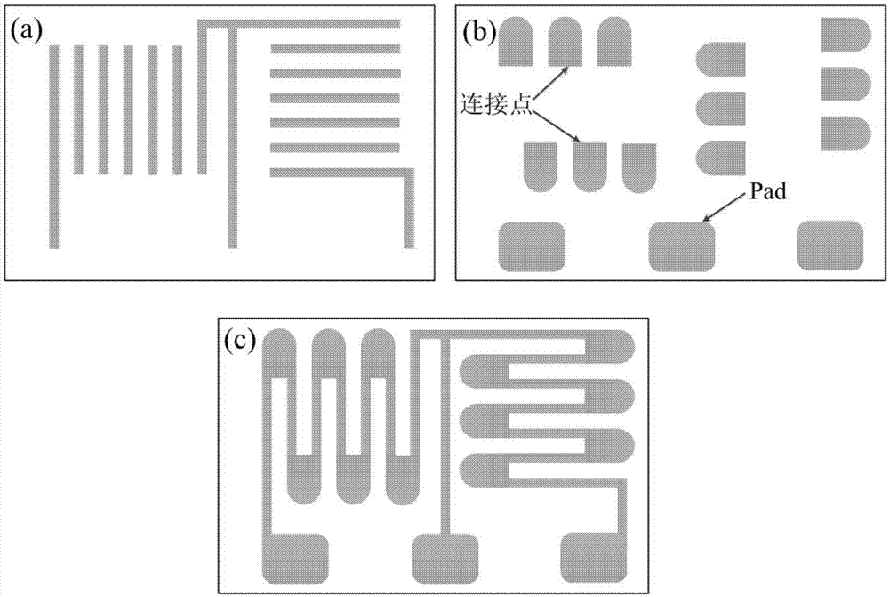 High-temperature film half-bridge resistance strain gauge with temperature self-compensation function and preparation method of high-temperature film half-bridge resistance strain gauge