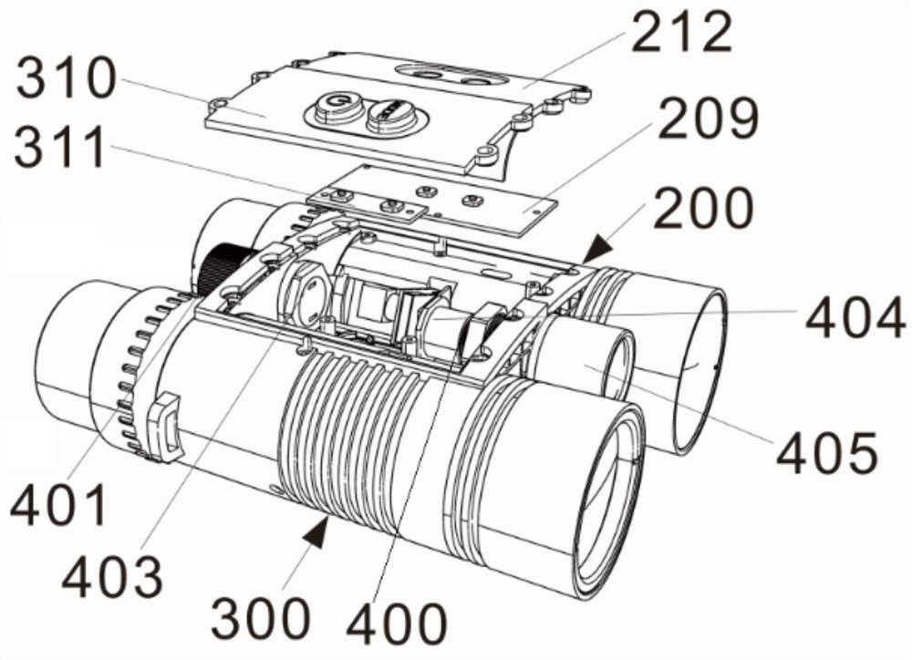 Double-cylinder range finder