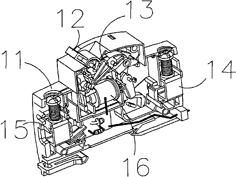 Electric operation mechanism for realizing automatic switching-on function of miniature circuit breaker