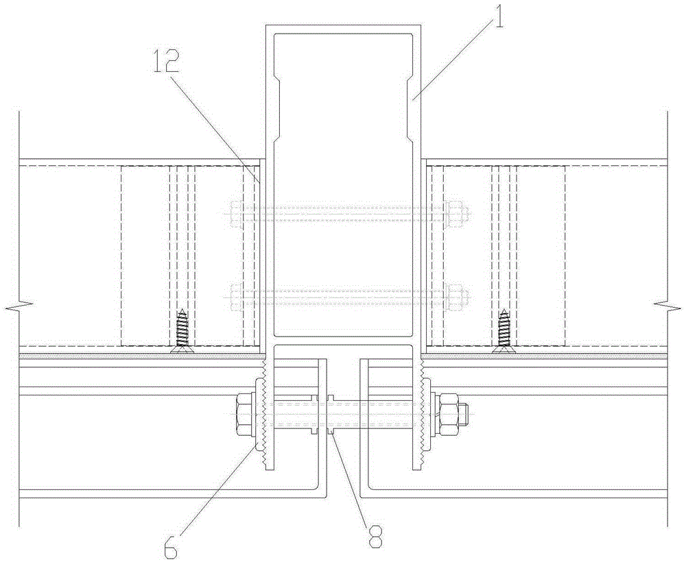 Open aluminum plate curtain wall