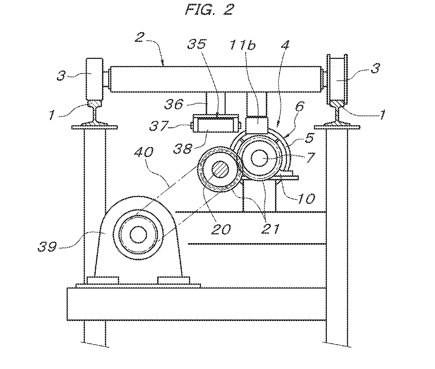 Device for delivering conveying truck into screw driving area