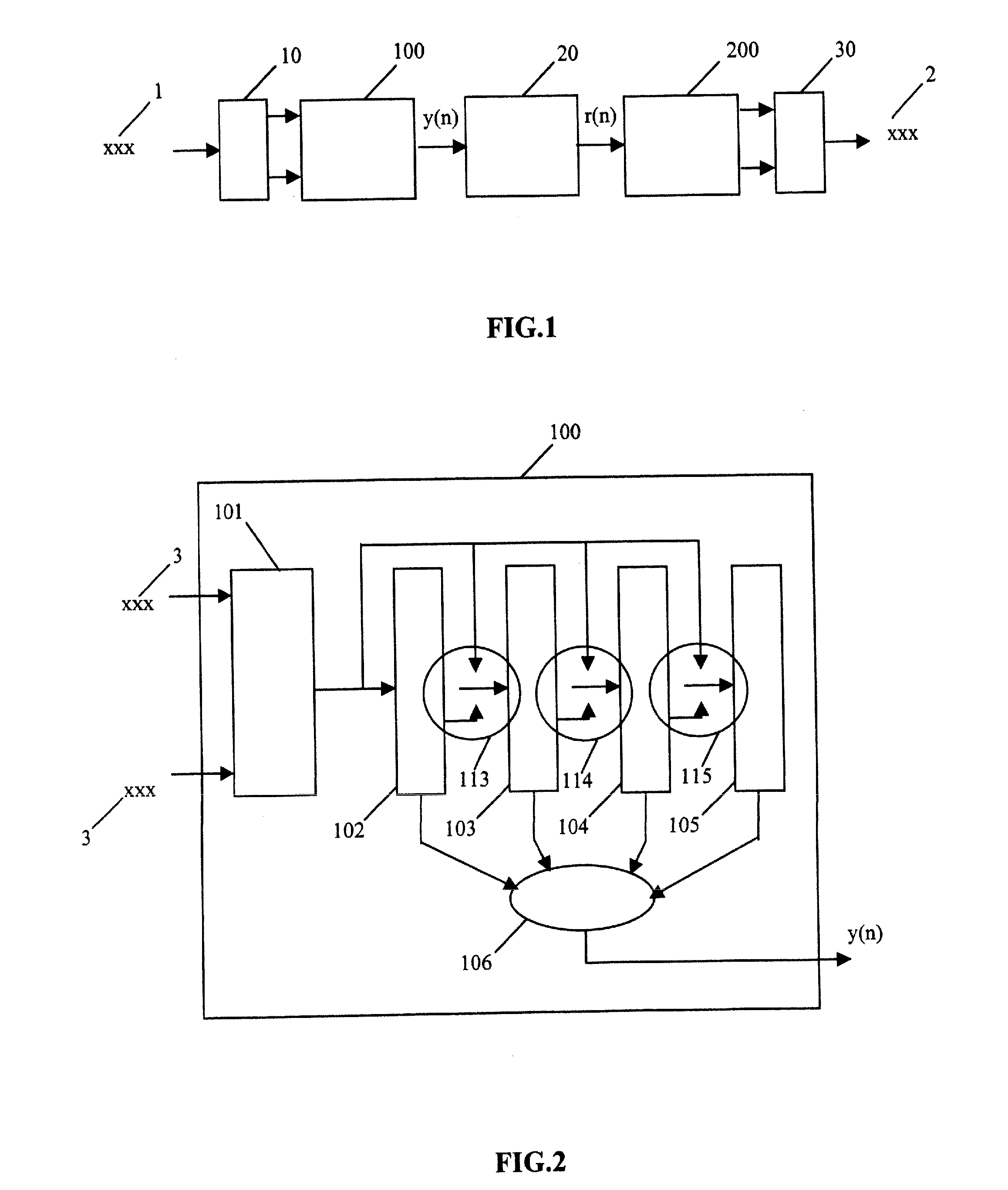 Multicarrier digital signal transmission system using filter banks and memory preloading for initialization