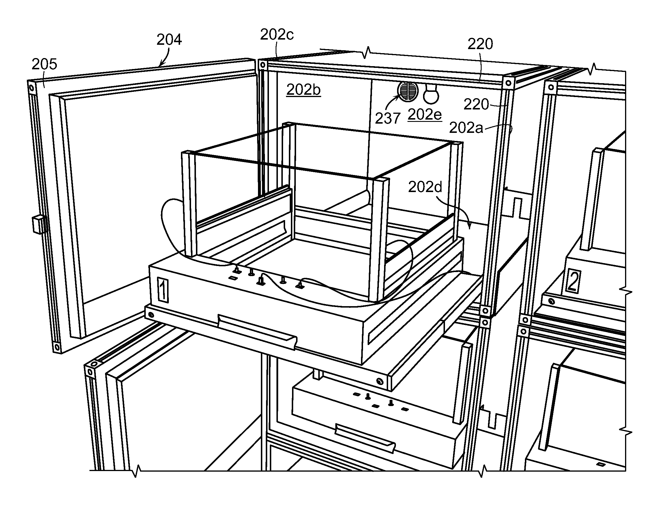 Systems, apparatus and devices for use in animal studies