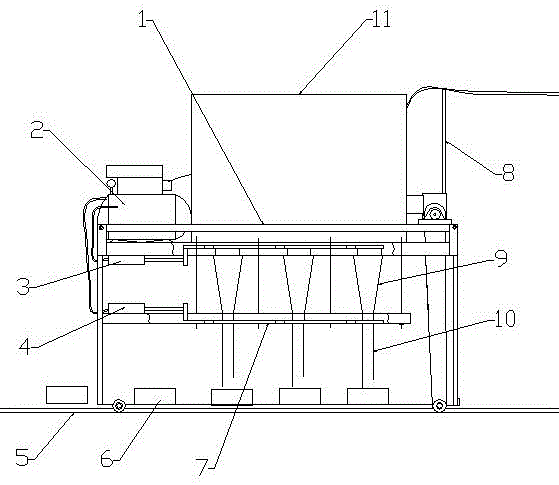 Broiler breeder feeding device