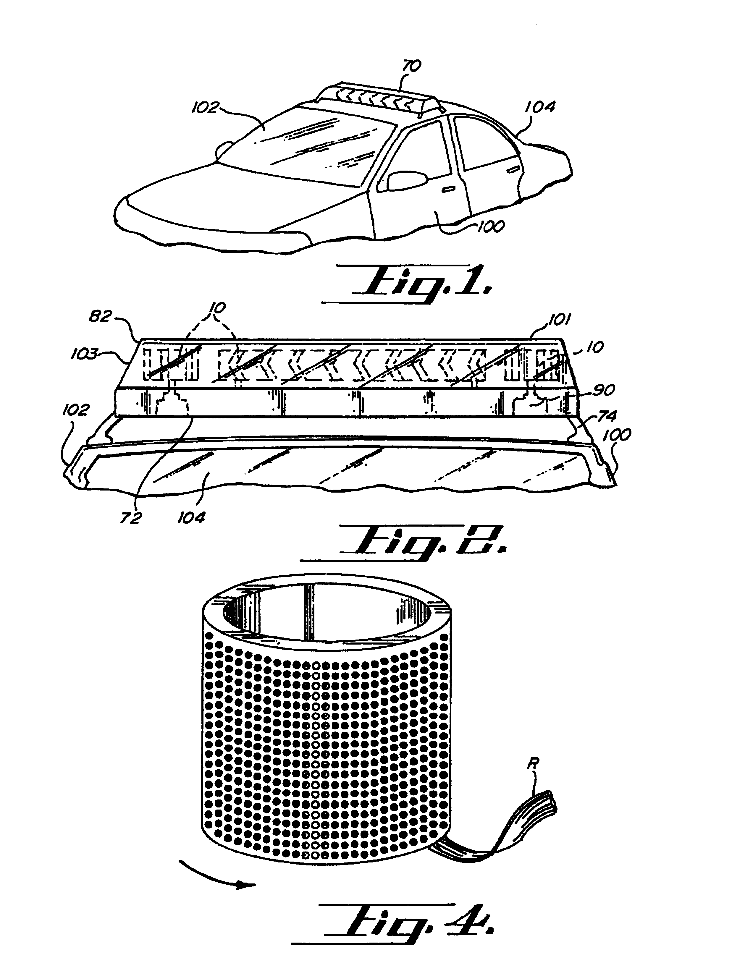 LED warning light and communication system