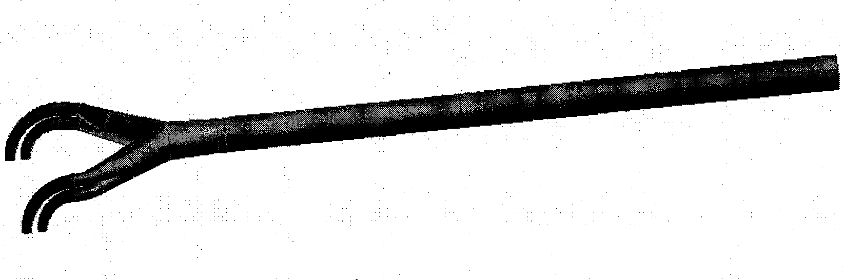 Low dropout decompression transfer line