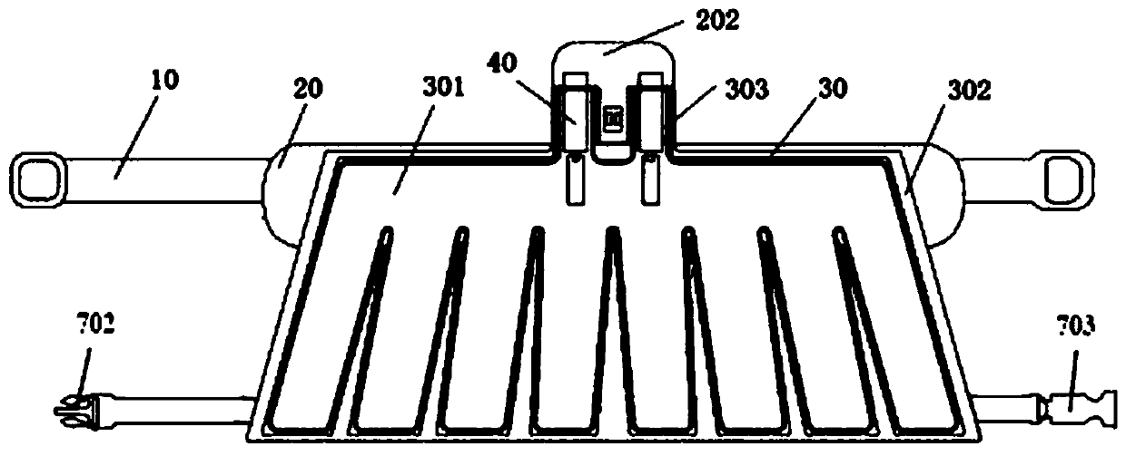 Application method of intelligent caring waist belt