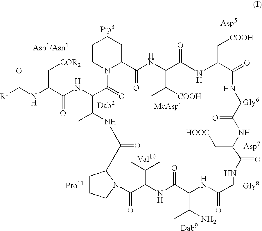 Dab9 DERIVATIVES OF LIPOPEPTIDE ANTIBIOTICS AND METHODS OF MAKING AND USING THE SAME