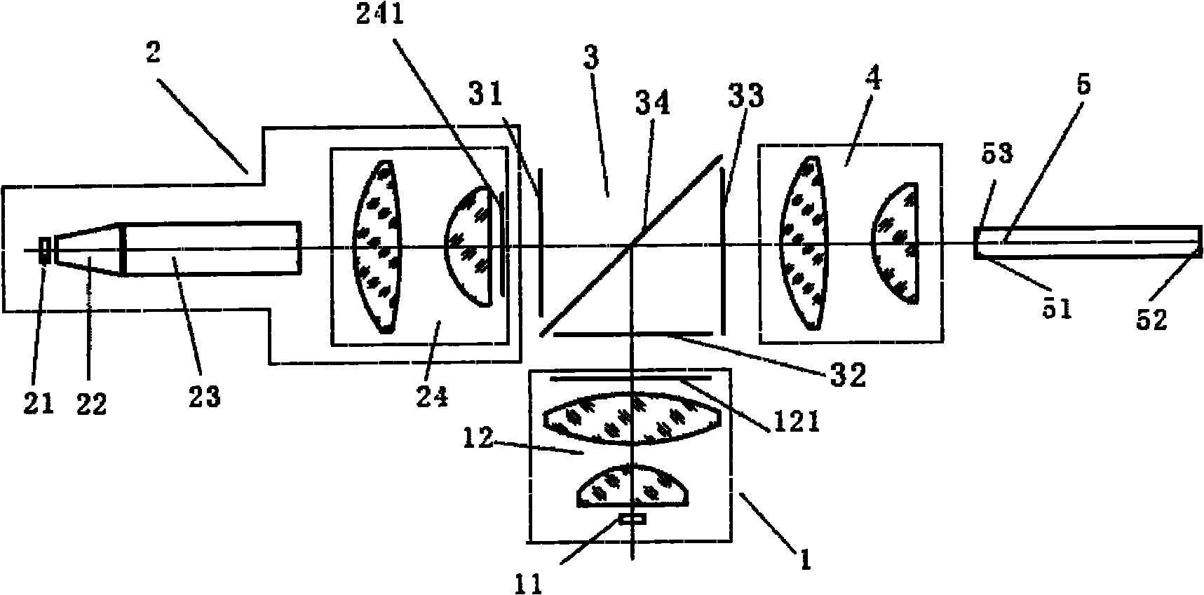 LED illumination light source device using LED complementary color light