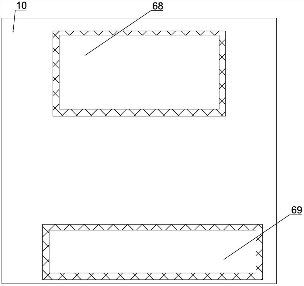 Garbage feeding box with garbage bag separation function