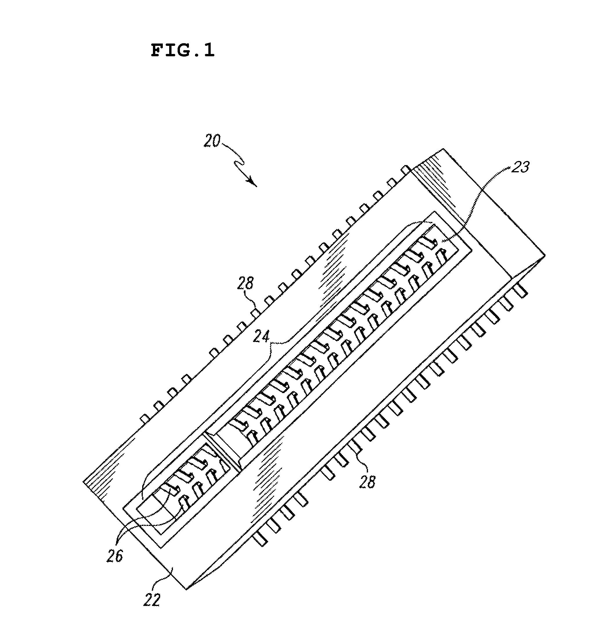 Electrical connector having a ground plane with independently configurable contacts