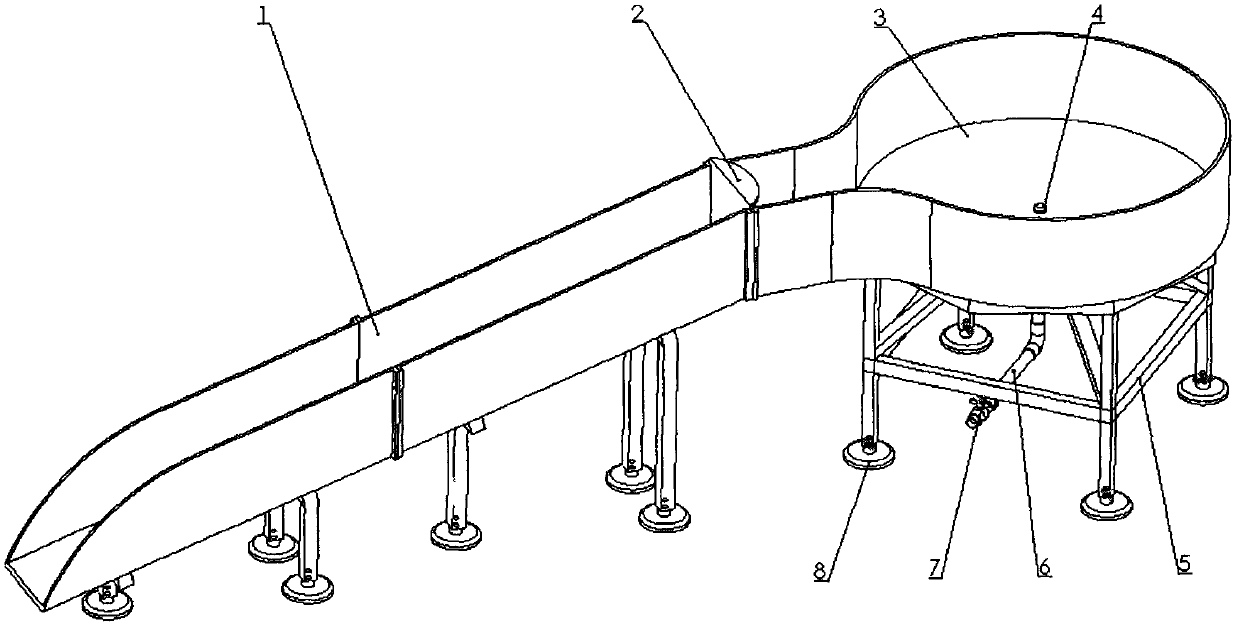 Deck-type discharge device