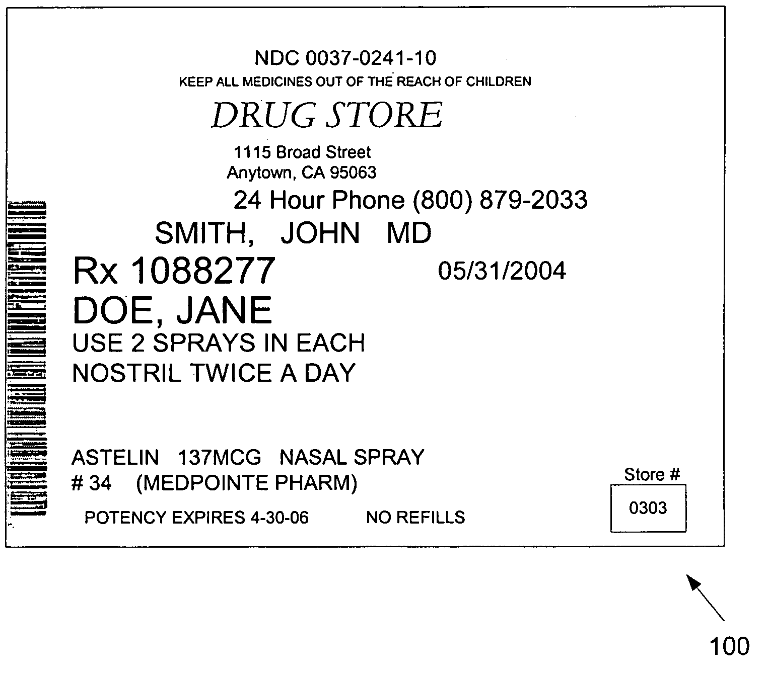 System and method for labeling pharmaceutical prescriptions