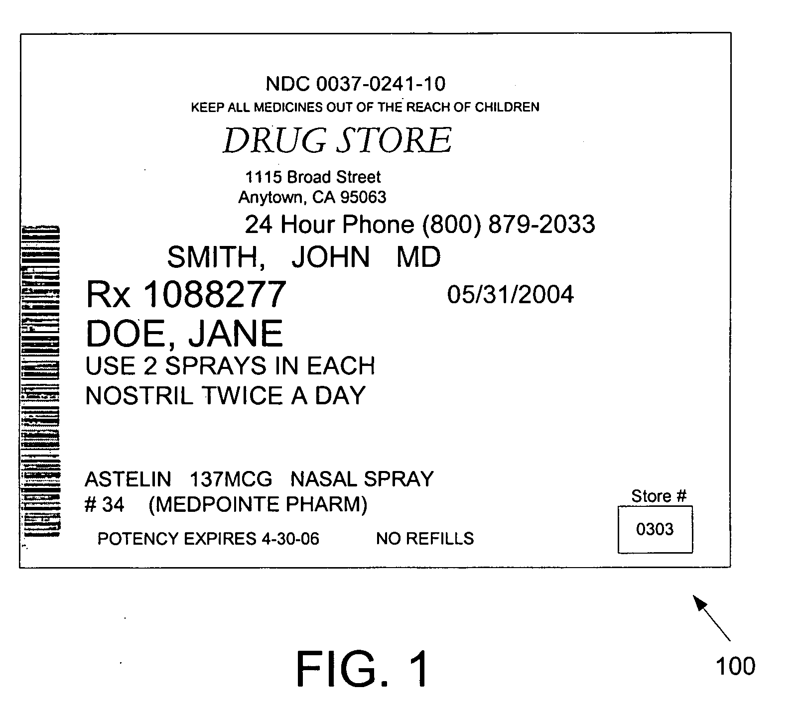System and method for labeling pharmaceutical prescriptions