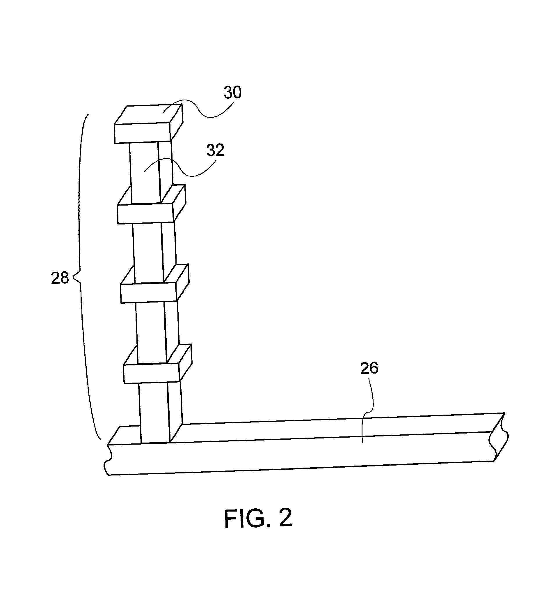 Spiral inductor semiconducting device with grounding strips and conducting vias