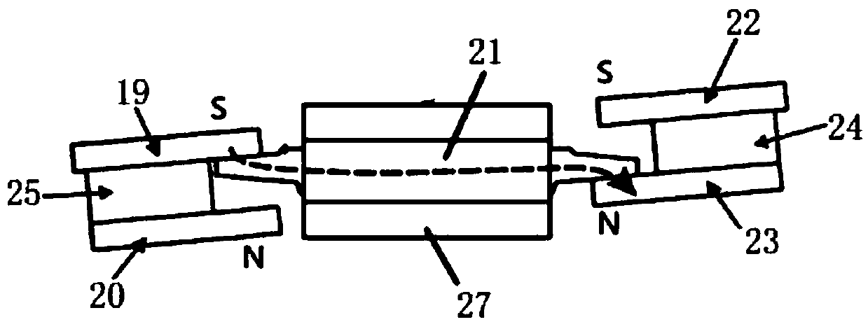 Translating multi-button magnetic pole mutation wireless input device