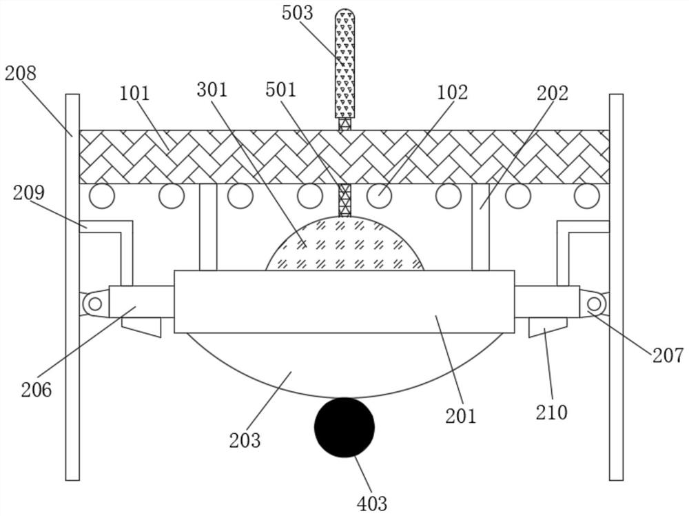 Automatic push-pull fluff adsorption device for textile wastewater treatment