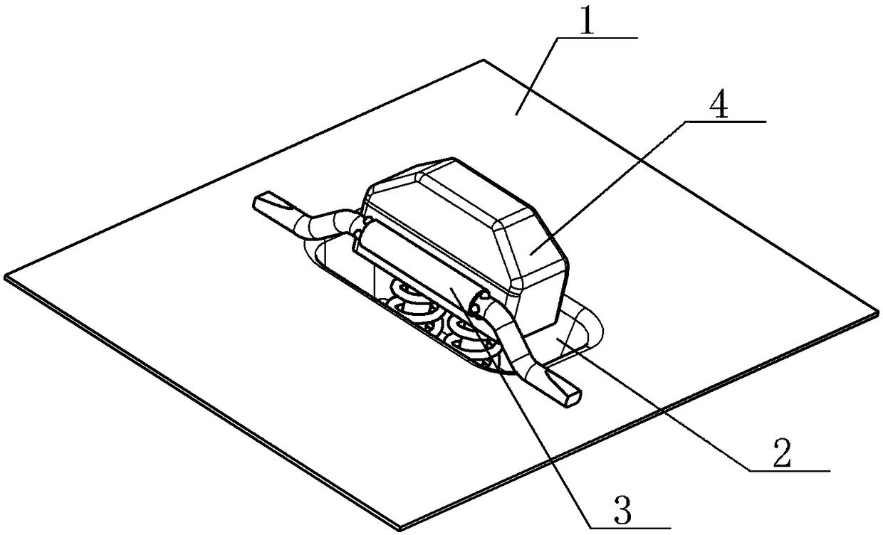 Battery module bottom limiting mechanism of battery compartment