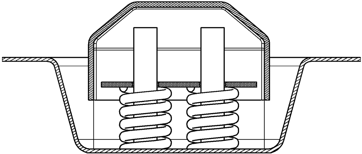 Battery module bottom limiting mechanism of battery compartment