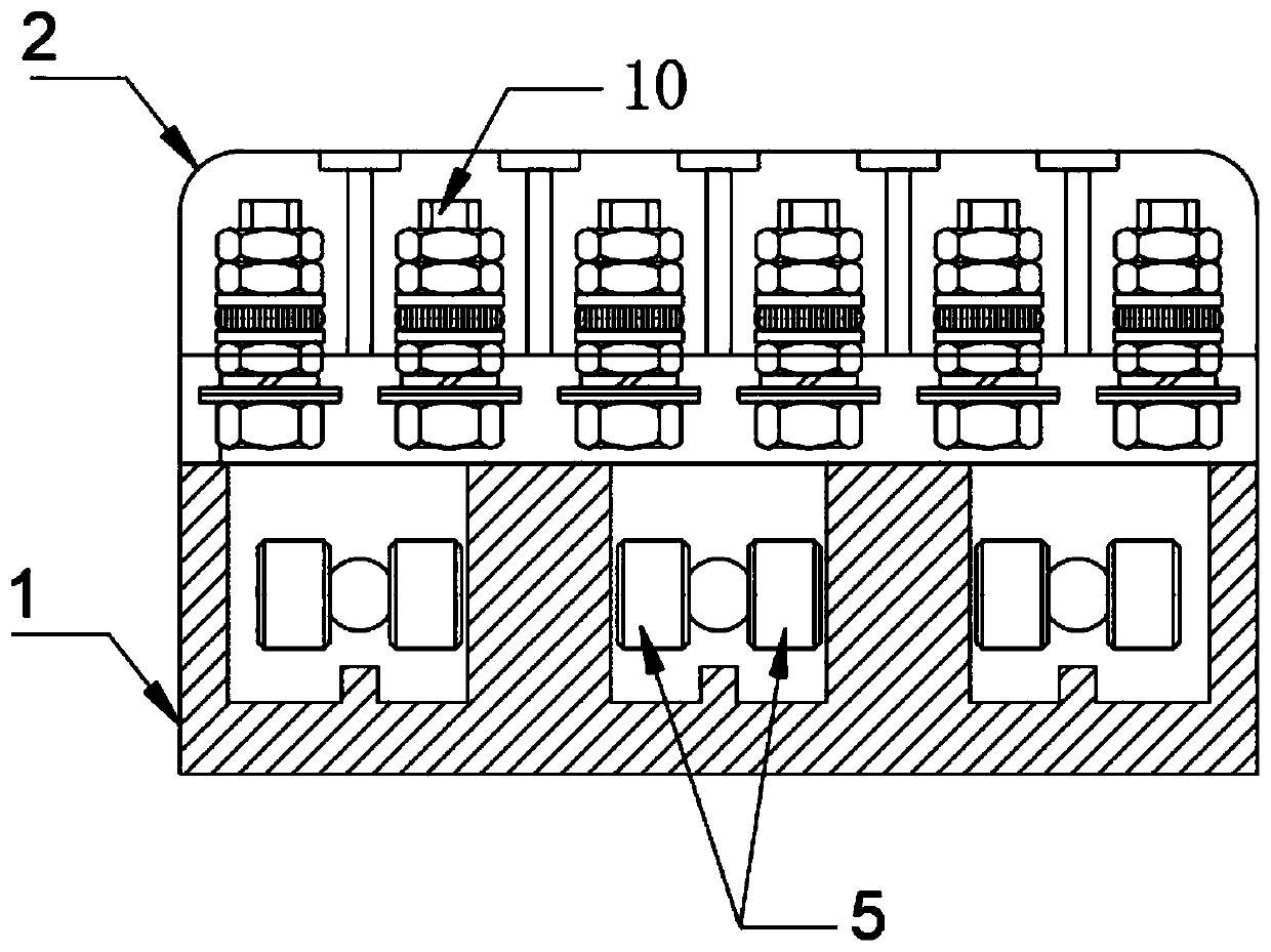 Integrated sealed type contact set for railway