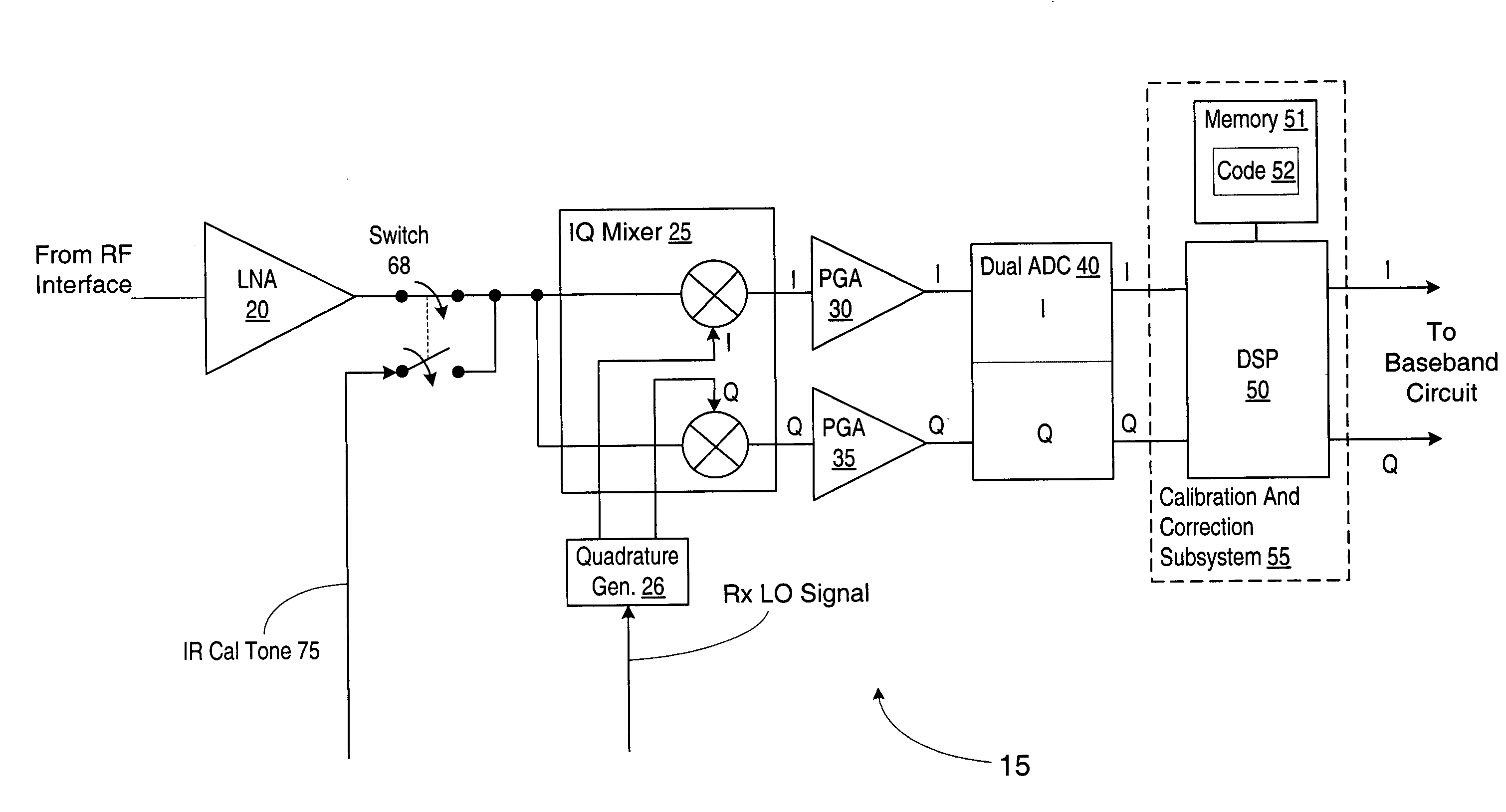 Apparatus and method for digital image correction in a receiver