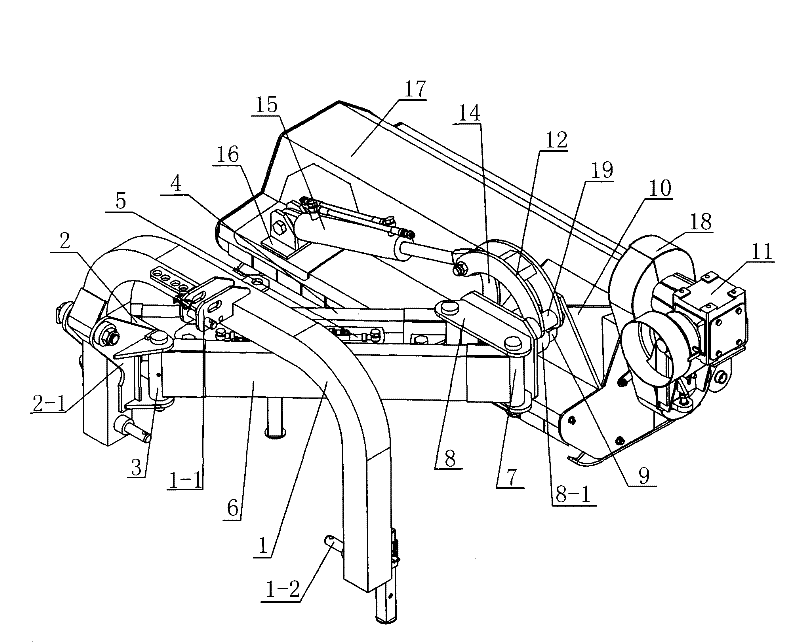 Oscillating device for brush breaker